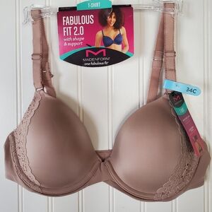 Maidenform T-Shirt Tan Bra 34C NWT